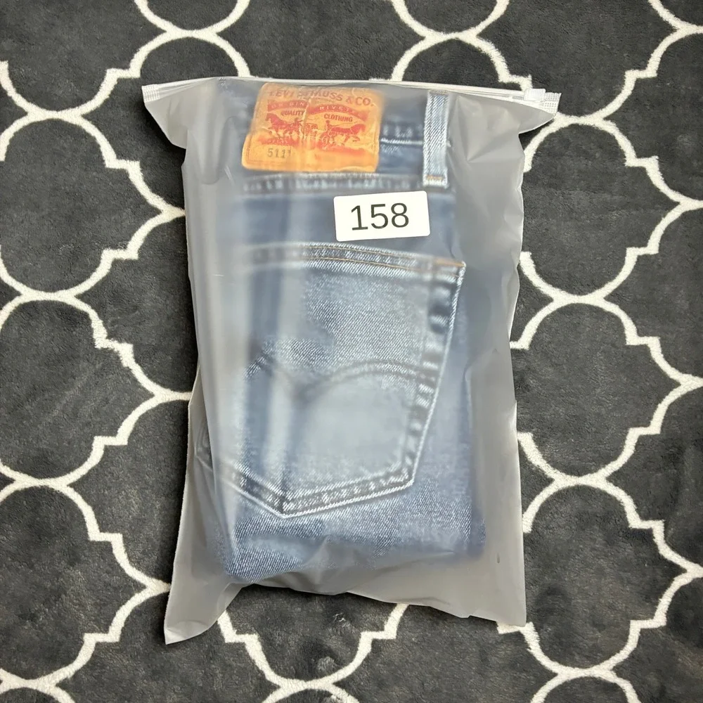 Levis 511 Slim Fit Jeans Mens 28x30 Two Tone Blue Denim Contrast Side Stripe